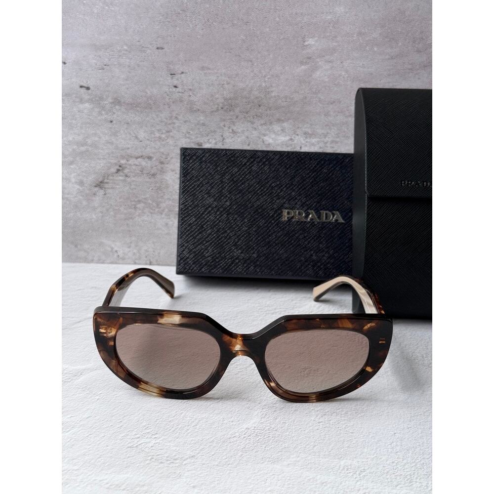 NEW Prada PR D02S Cat Eye Sunglasses in Havana Powder $390 - Picture 5 of 6